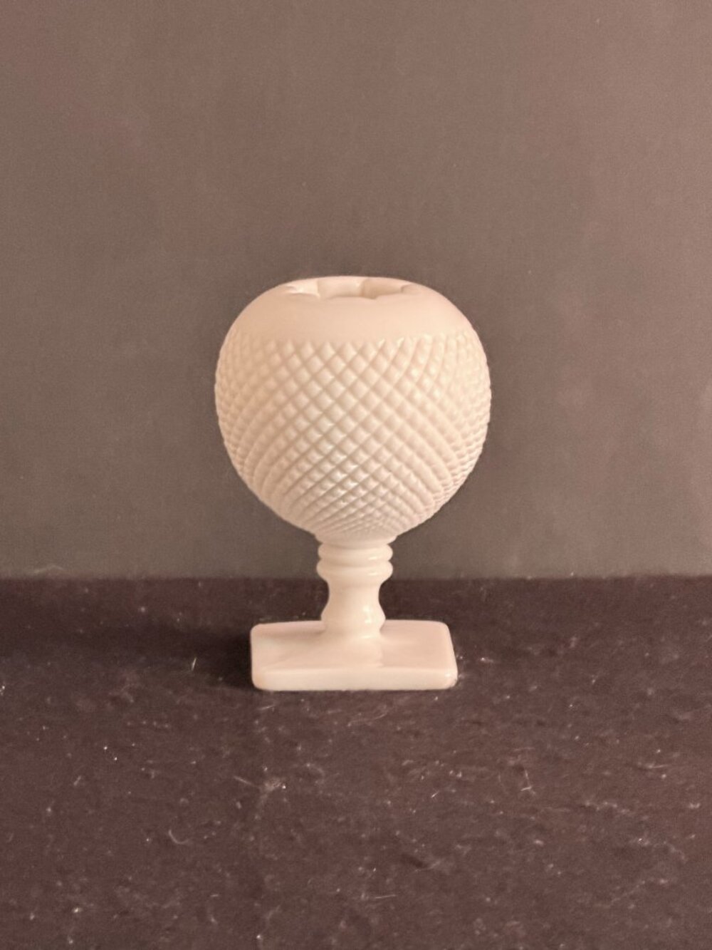 Vintage Westmoreland English Hobnail Ball Pedestal Vase